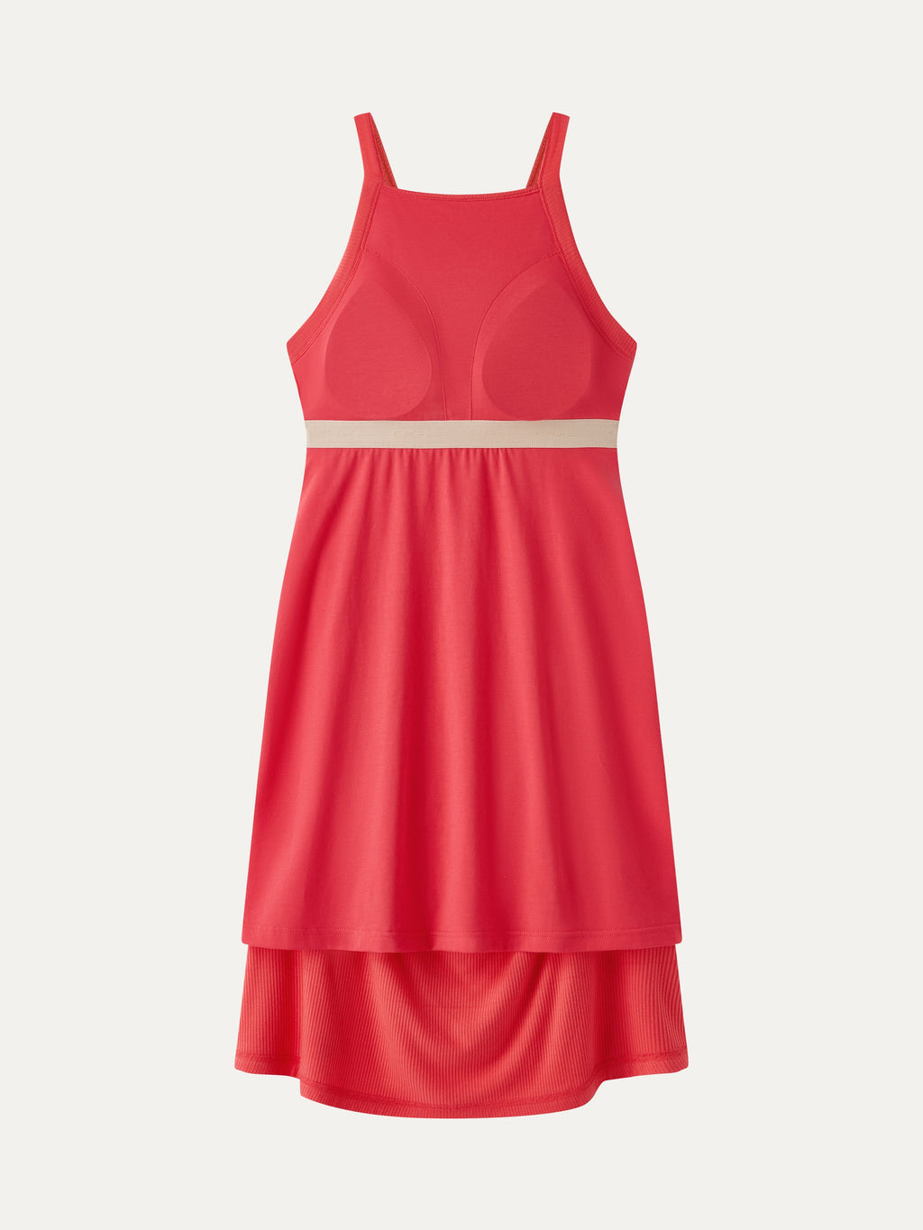 CoolTouch Square Neck Ruched Mini Bra Dress