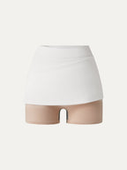 Stretch Ponte Mid Rise Pull-on Skirt