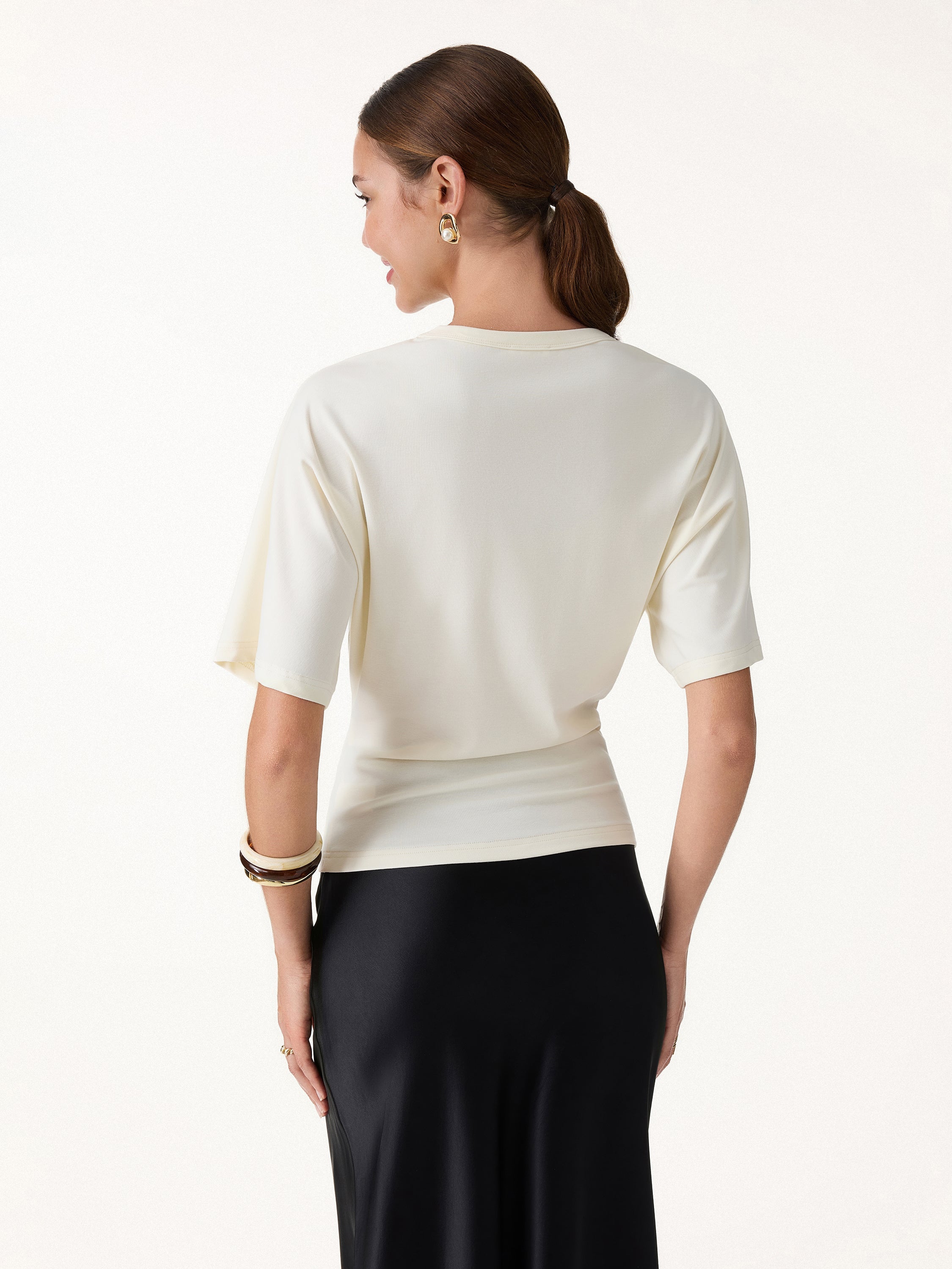Elevated Cotton-Blend Essential Tee