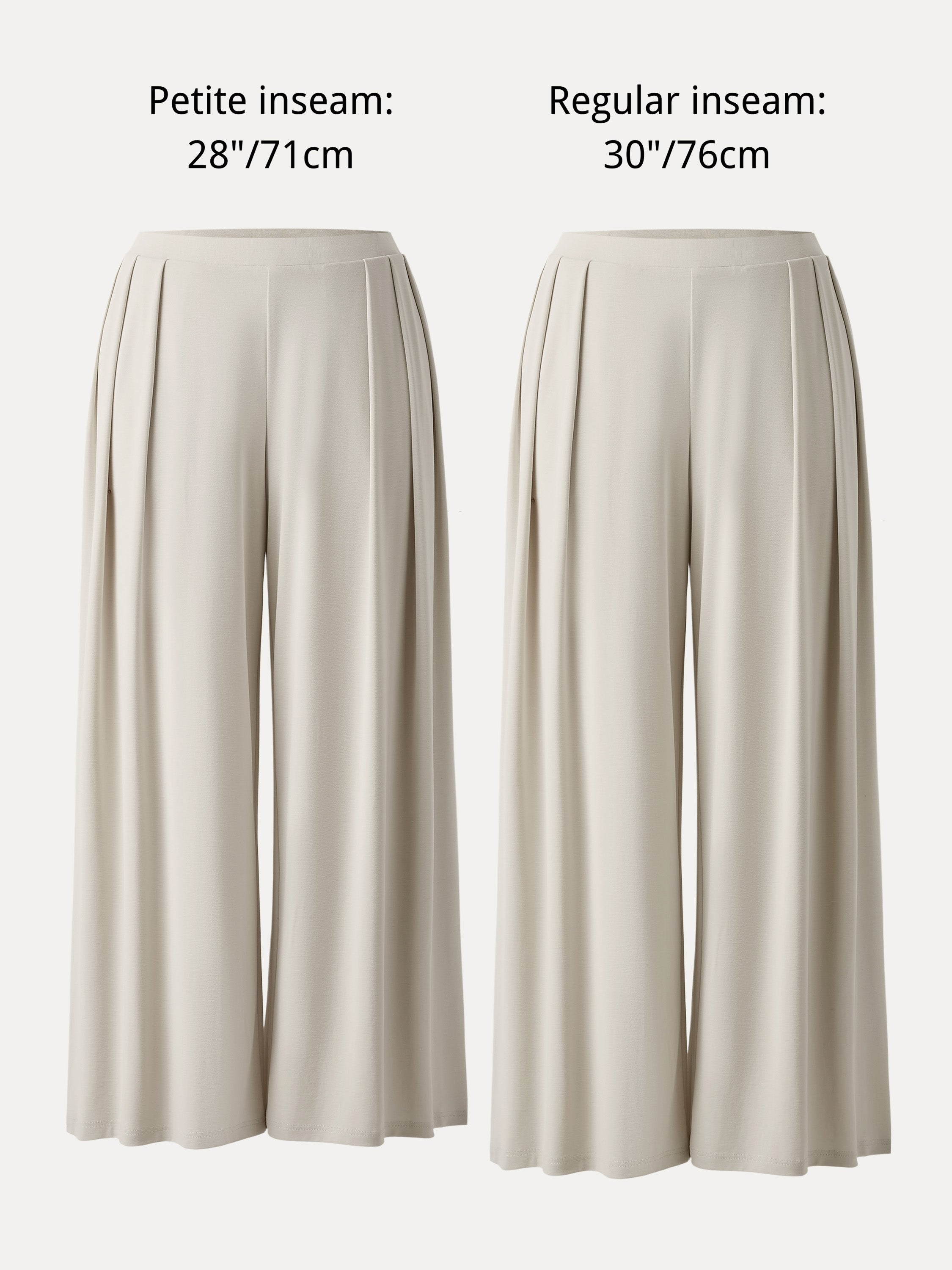 Sandwashed Mid Rise Pleated Wide Leg Palazzo Pant with Pockets