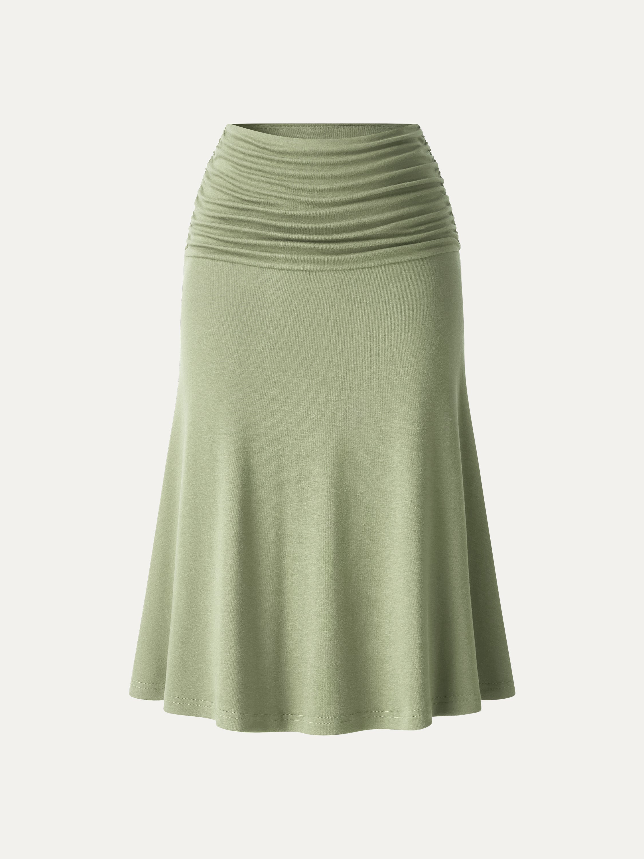 CoolTouch Ruched Midi Mermaid Skirt