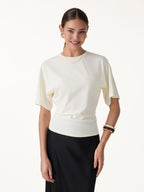 Elevated Cotton-Blend Essential Tee