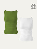 Elastic Open Back Bra Tank