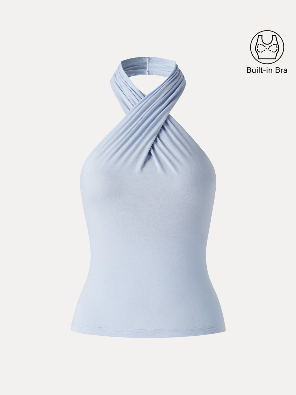 Criss Cross Halter Neck Going-Out Bra Top