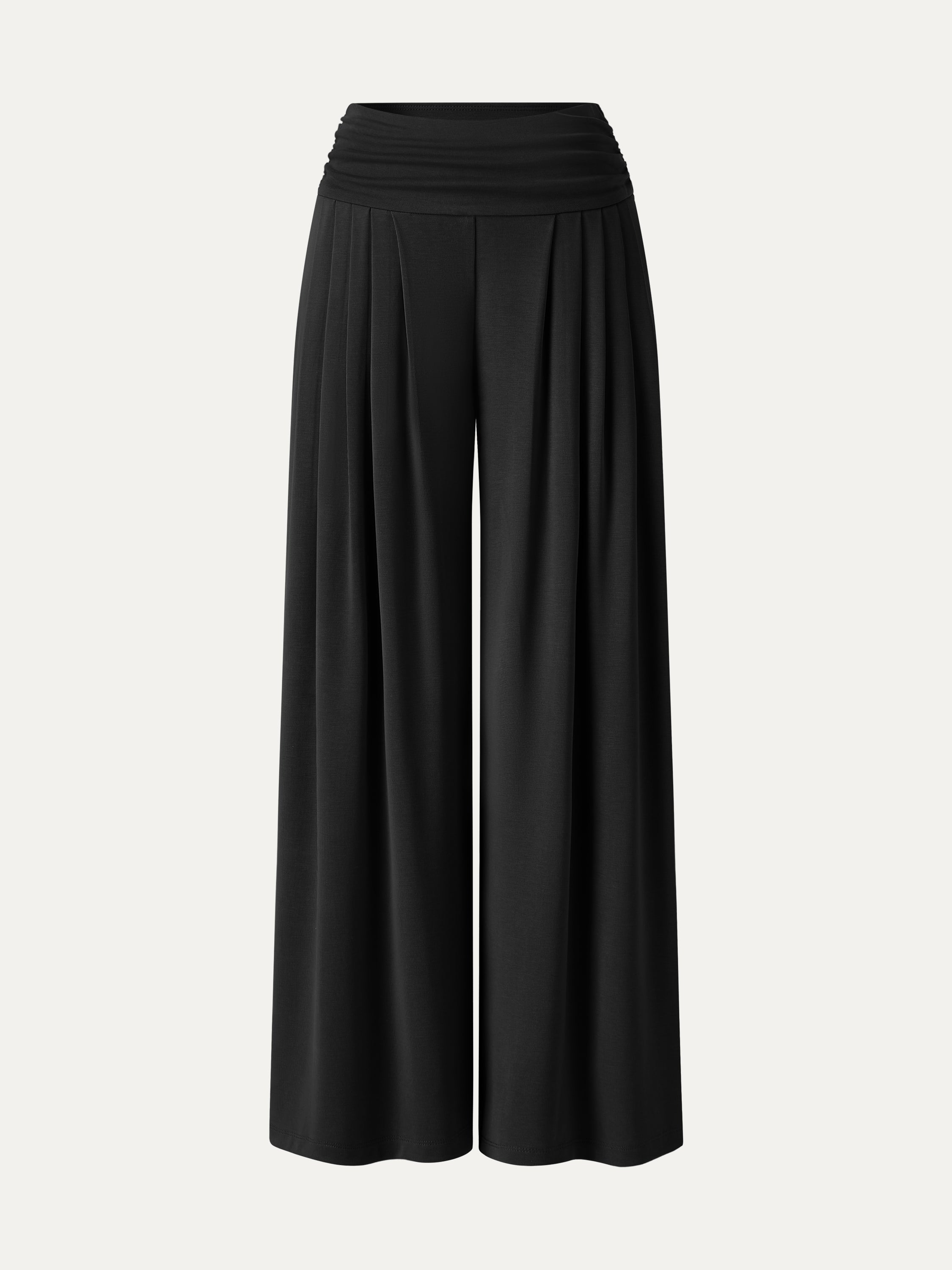 Sandwashed Super Flowy Tucked Palazzo Pant with Pockets