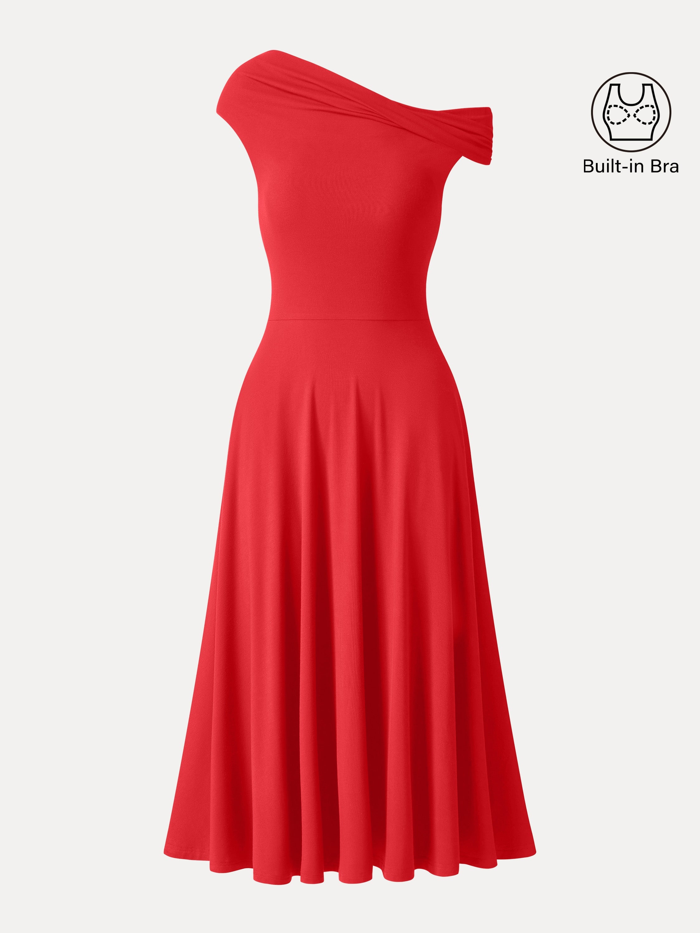 SkinKiss Multi-Wear Midi Bra Dress with Pockets