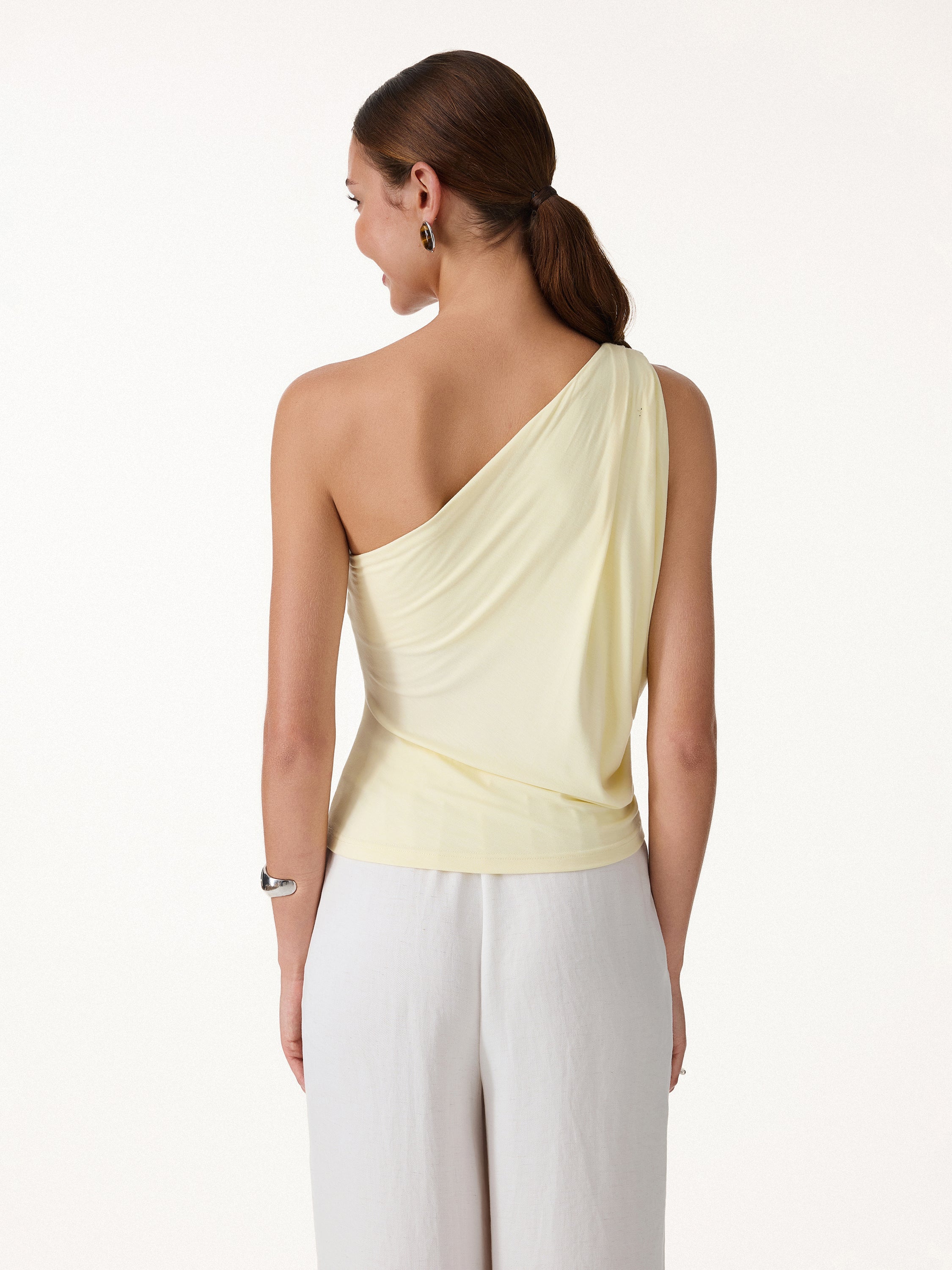 One Shoulder Cropped Bra Top