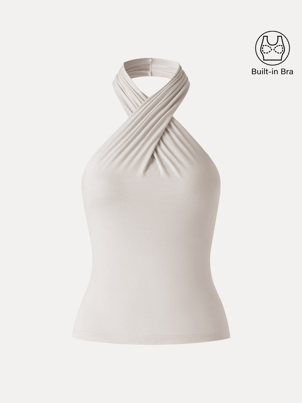 Criss Cross Halter Neck Going-Out Bra Top