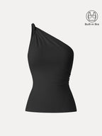 One Shoulder Twisted Bra Tank