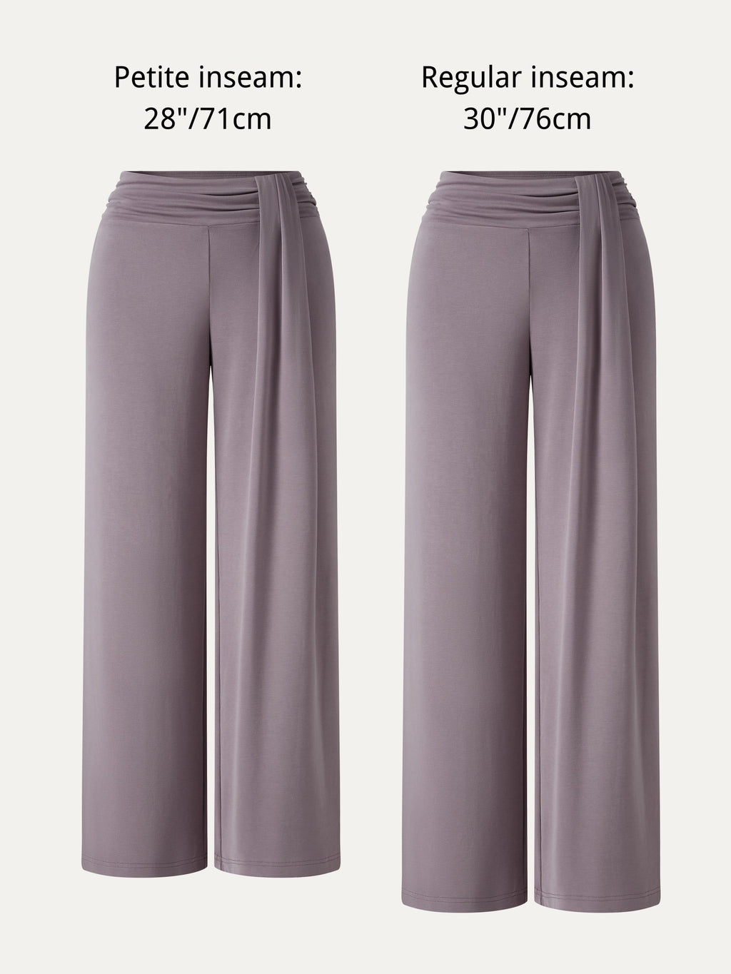 Mid-Rise Relaxed Wide-Leg Lounge Pants