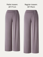 Mid-Rise Relaxed Wide-Leg Lounge Pants