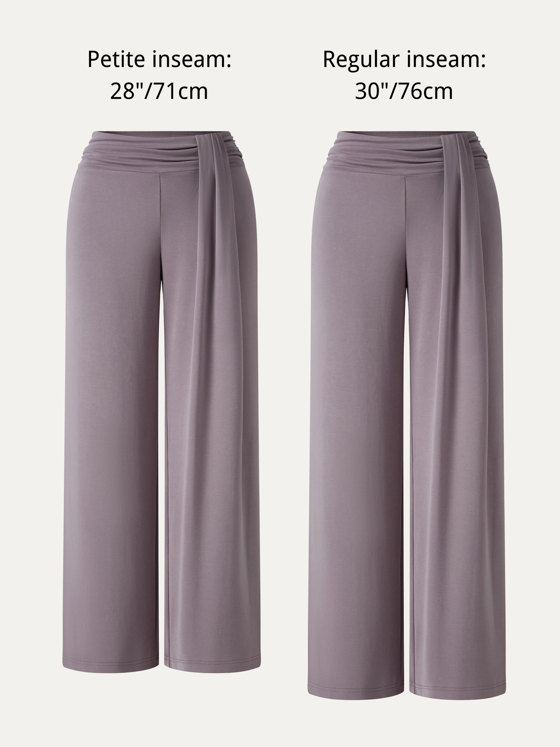 Mid-Rise Relaxed Wide-Leg Lounge Pants