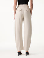 CoolTouch Stretch Ponte High Rise Cropped Barrel Pants