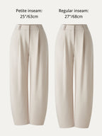 CoolTouch Stretch Ponte High Rise Cropped Barrel Pants