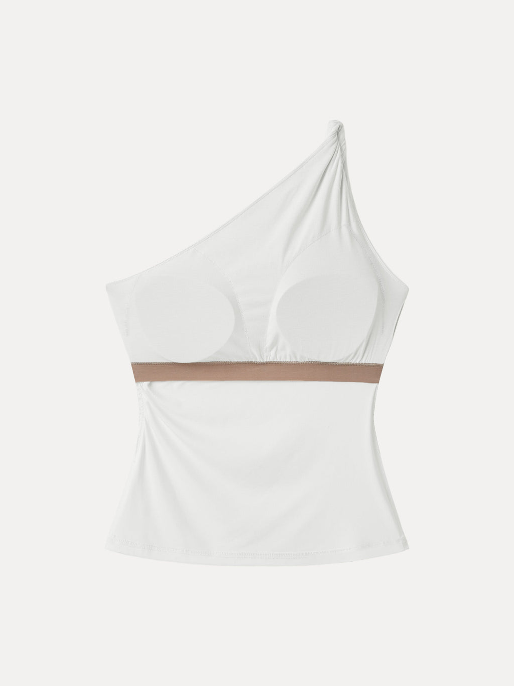 One Shoulder Twisted Bra Tank