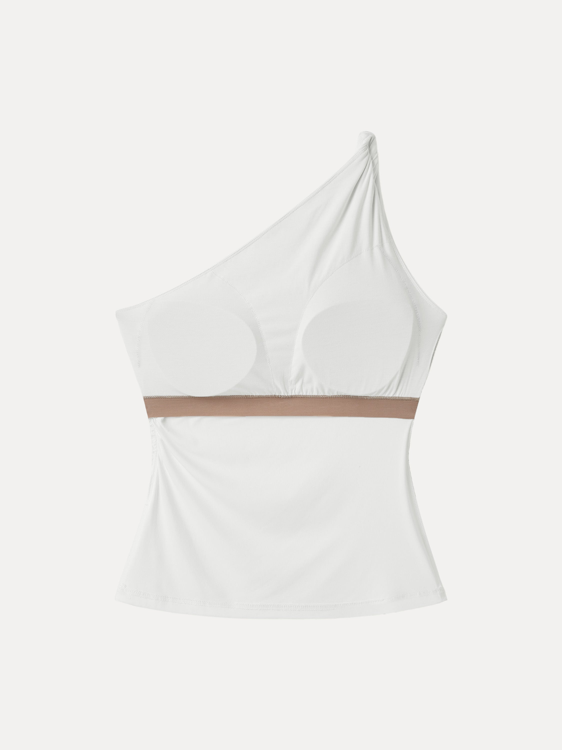 One Shoulder Twisted Bra Tank
