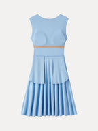 SkinKiss Boatneck Wide Shoulder Bra Dress with Pockets