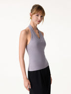 Plantive Halter Neck Open Back Bra Tank