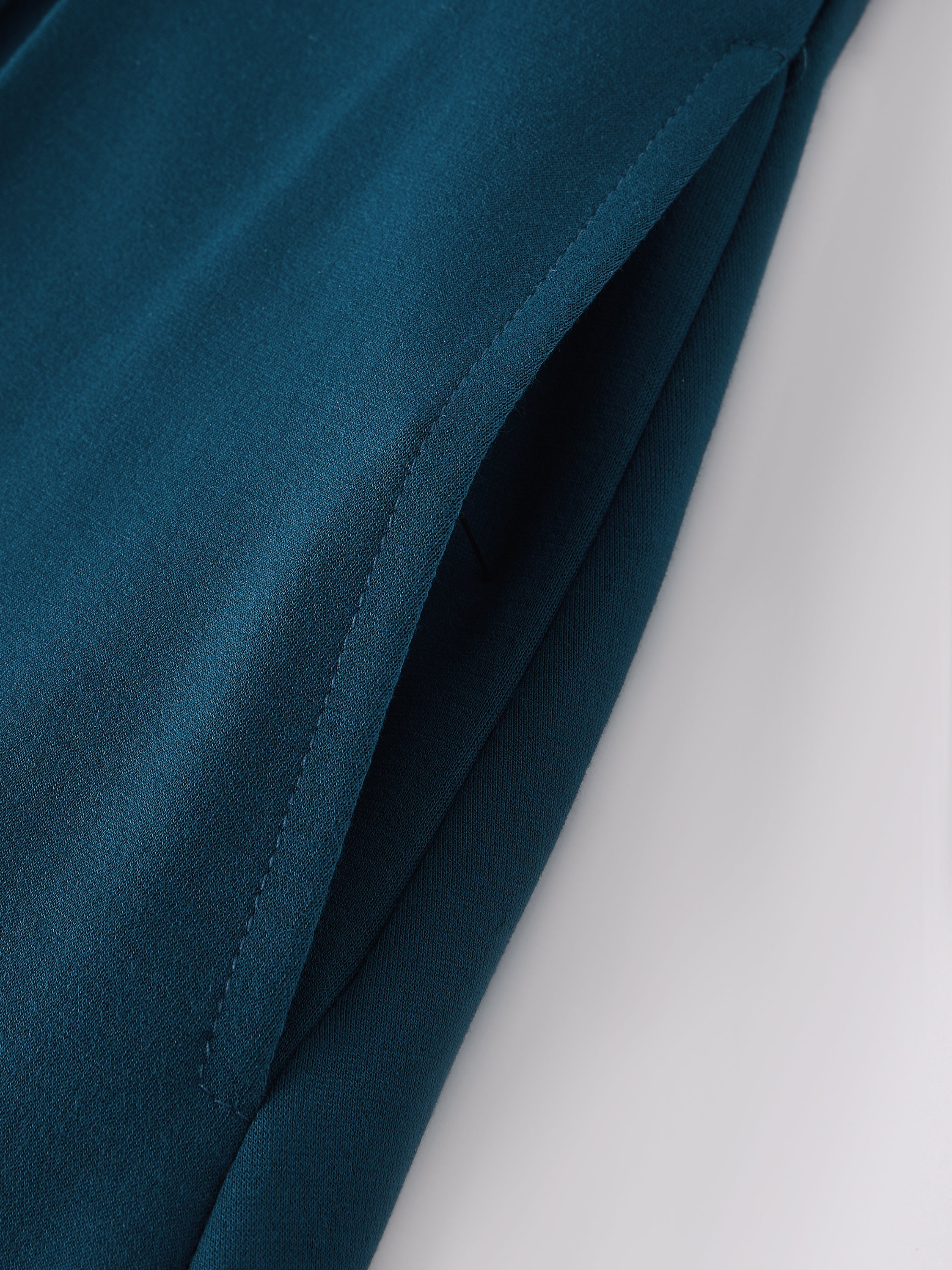 Boatneck Pleated Fit-and-Flare Midi Bra Dress with Pockets