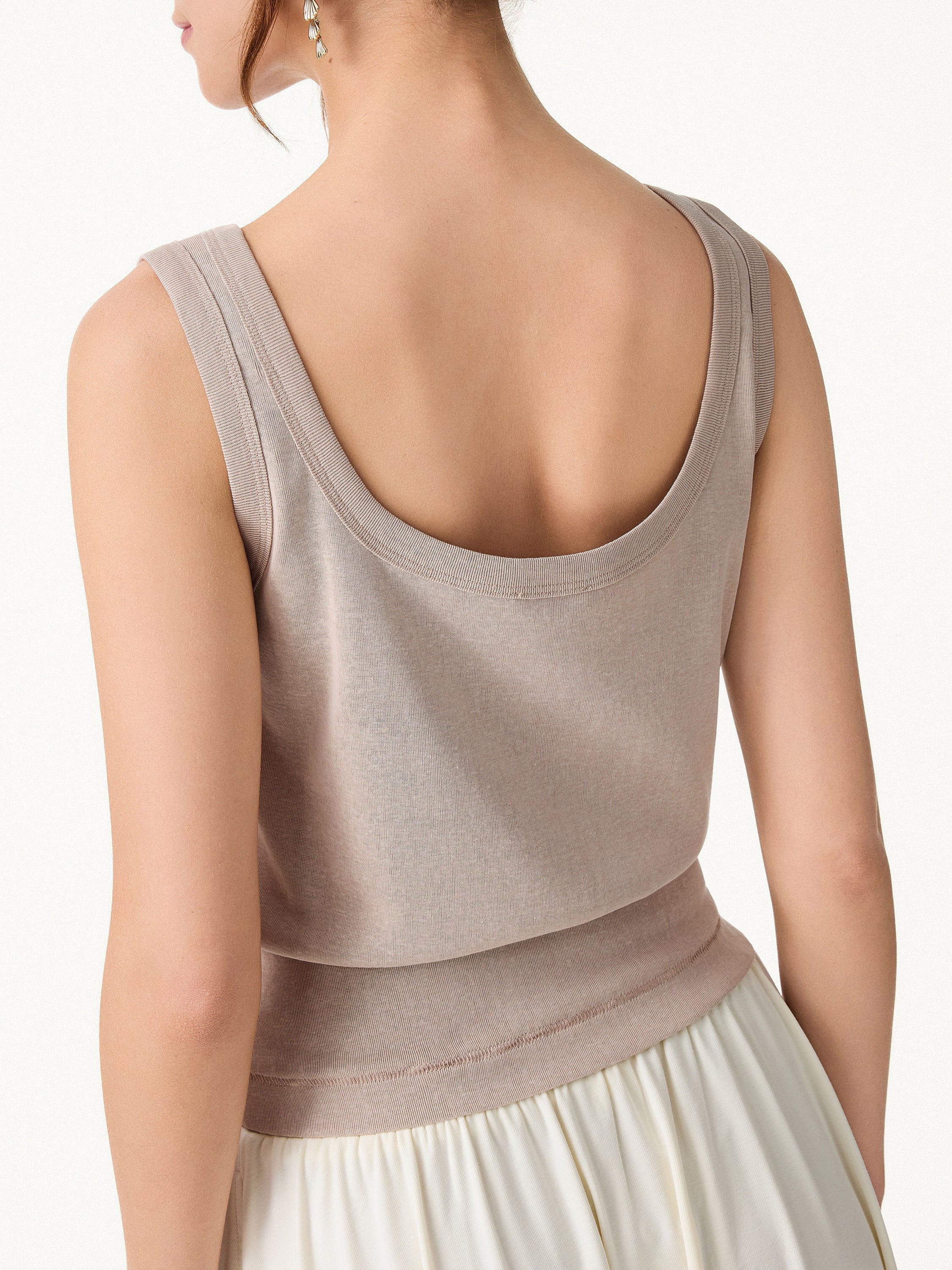2Pcs Set Reversible Boatneck Top & Maxi Flared Pull-On Skirt