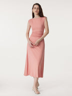 Breezy Cooling Side Ruched Maxi Dress