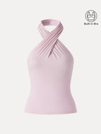 Criss Cross Halter Neck Going-Out Bra Top