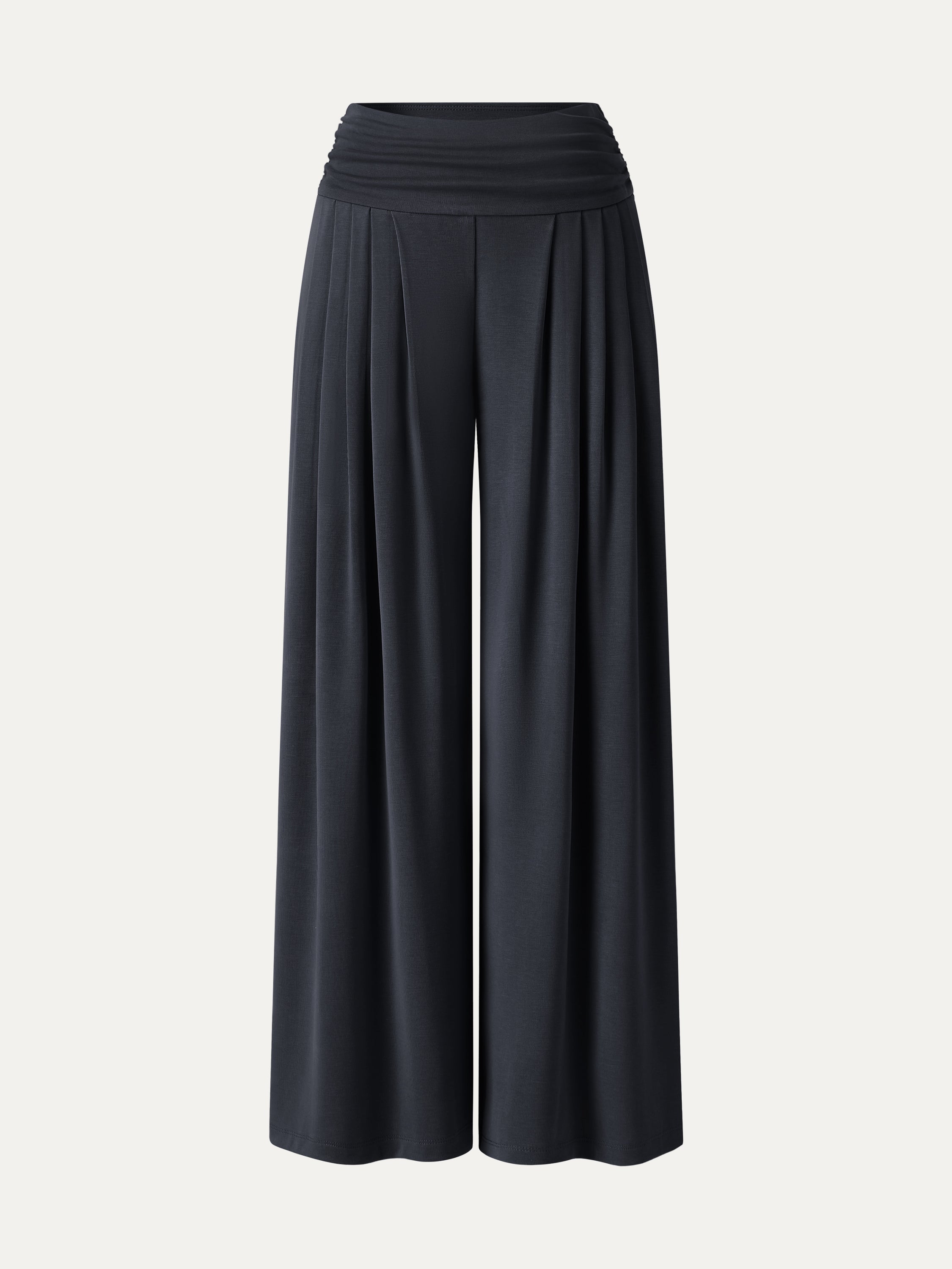 Sandwashed Super Flowy Tucked Palazzo Pant with Pockets