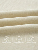 Wrinkle-resistant Cotton-linen Mid Rise Straight Leg Pant