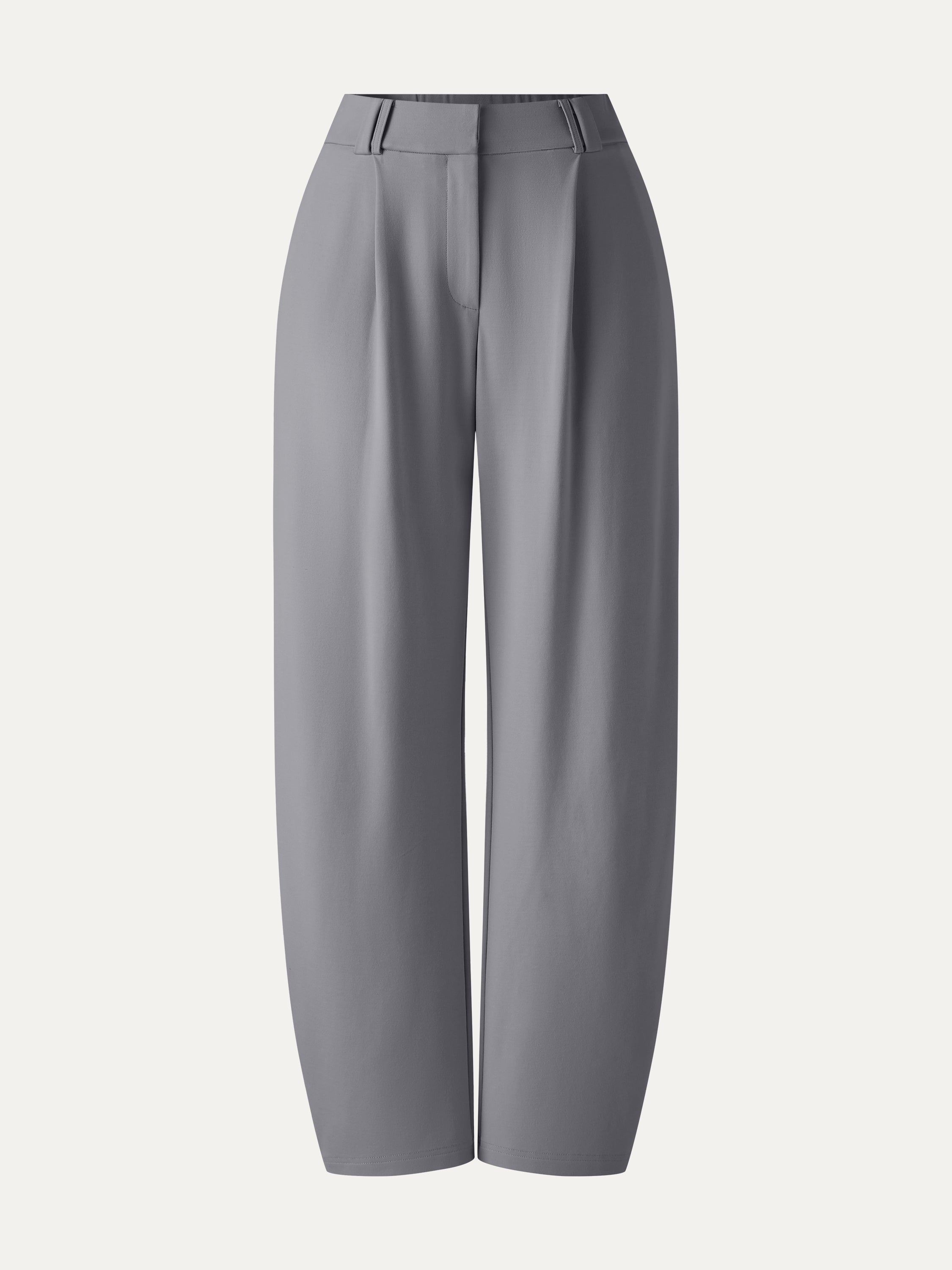 CoolTouch Stretch Ponte High Rise Cropped Barrel Pants
