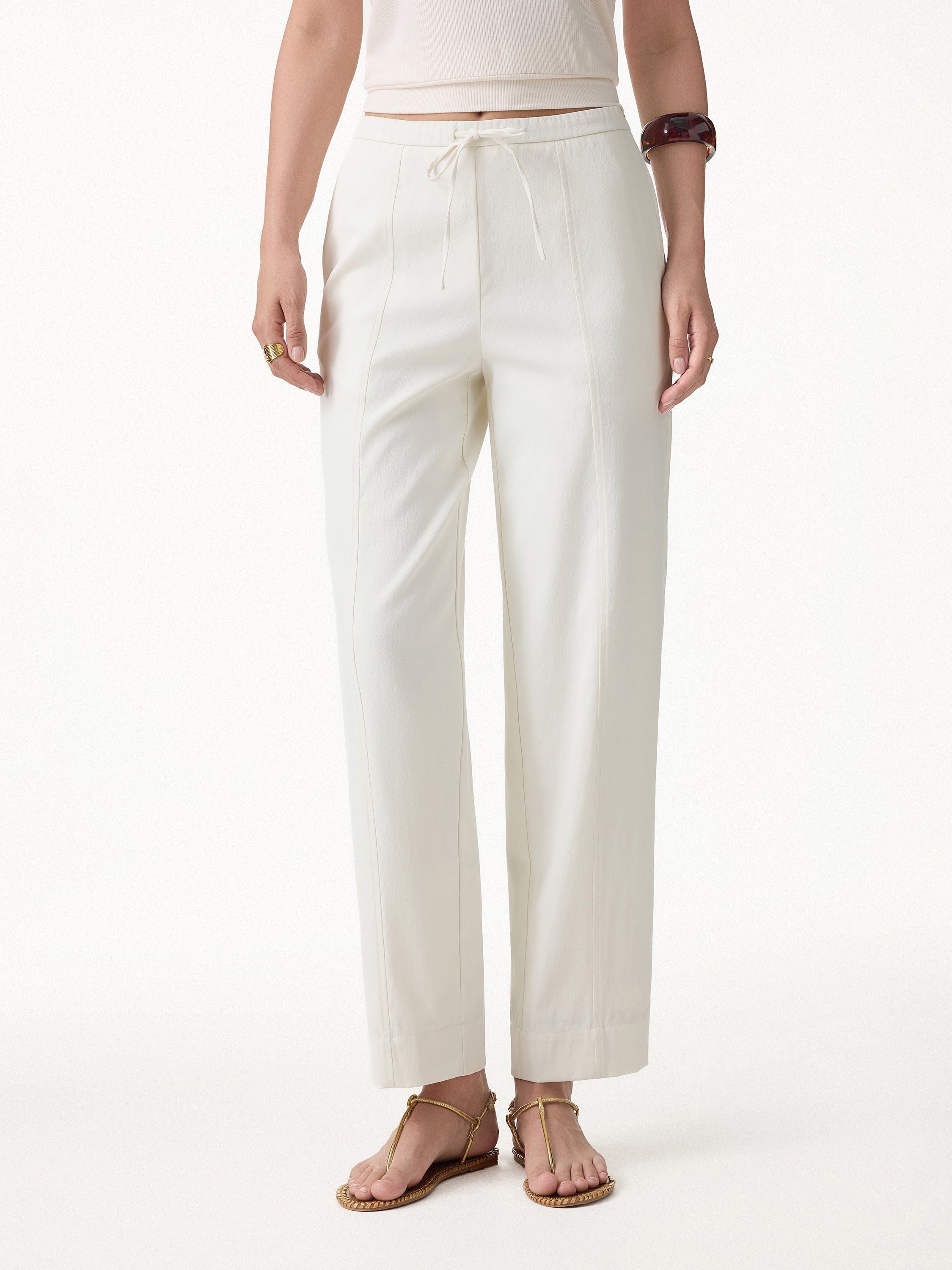 Breathable Linen-Like Summer Travel Pants