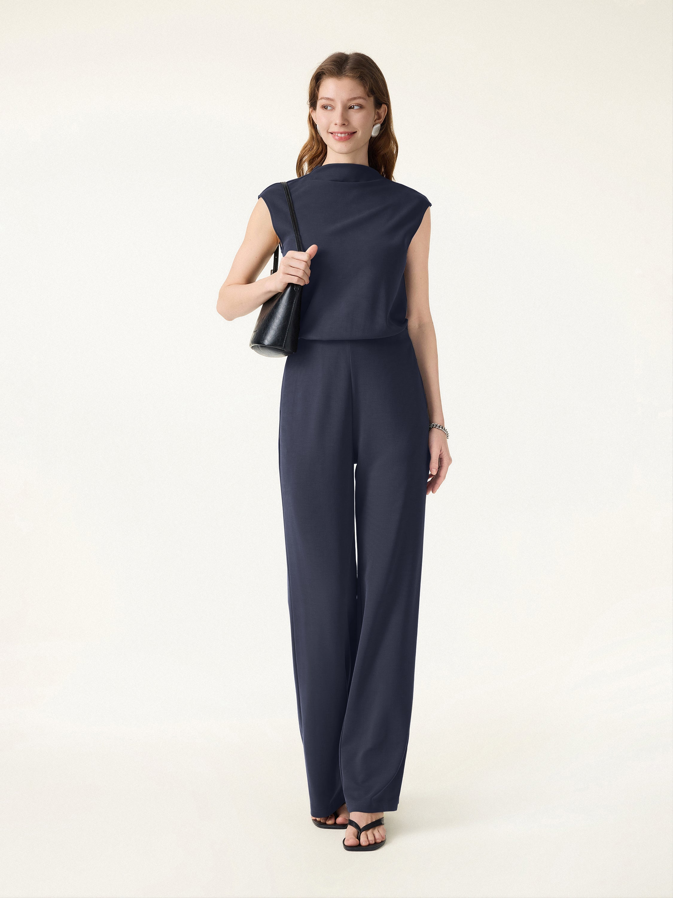 Travel-Friendly Easy-to-Take-Off Jumpsuit