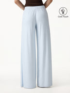 CoolTouch Ponte Mid Rise Wide Leg Pants with Pockets