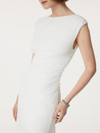 Breezy Cooling Side Ruched Maxi Dress