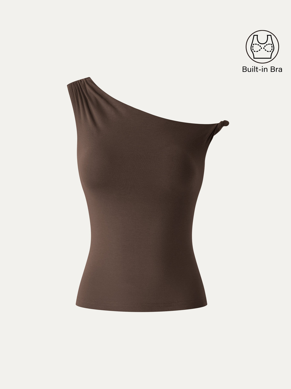 CoolTouch Asymmetrical Shoulder Bra Top