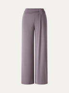 Mid-Rise Relaxed Wide-Leg Lounge Pants