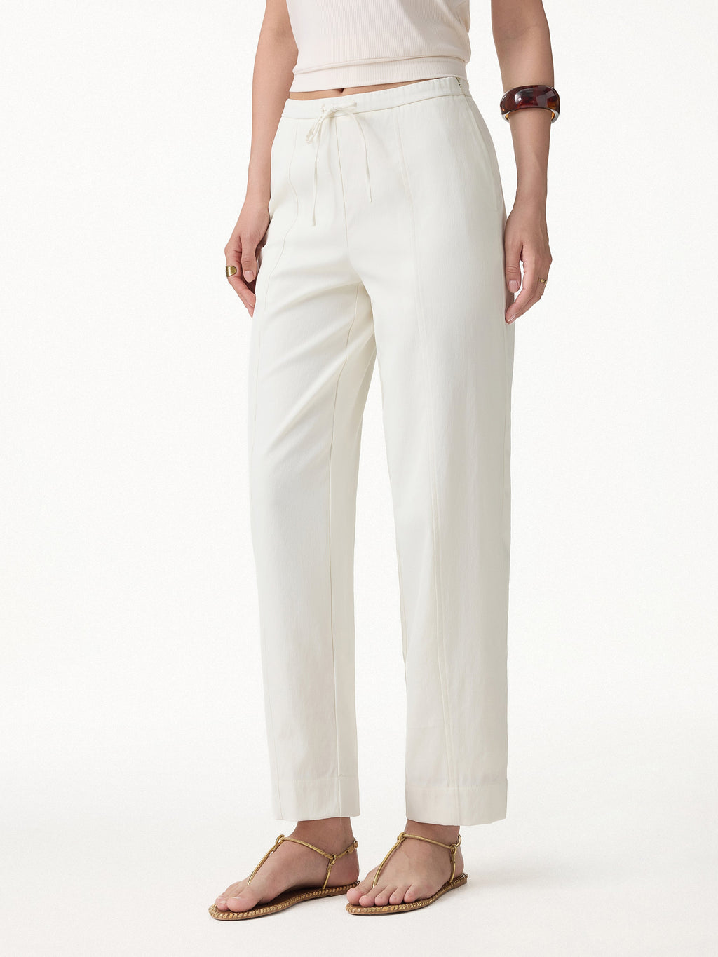 Breathable Linen-Like Summer Travel Pants