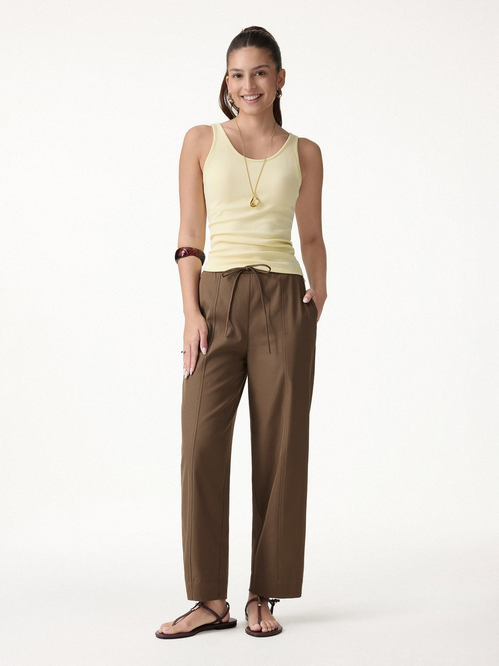 Breathable Linen-Like Summer Travel Pants