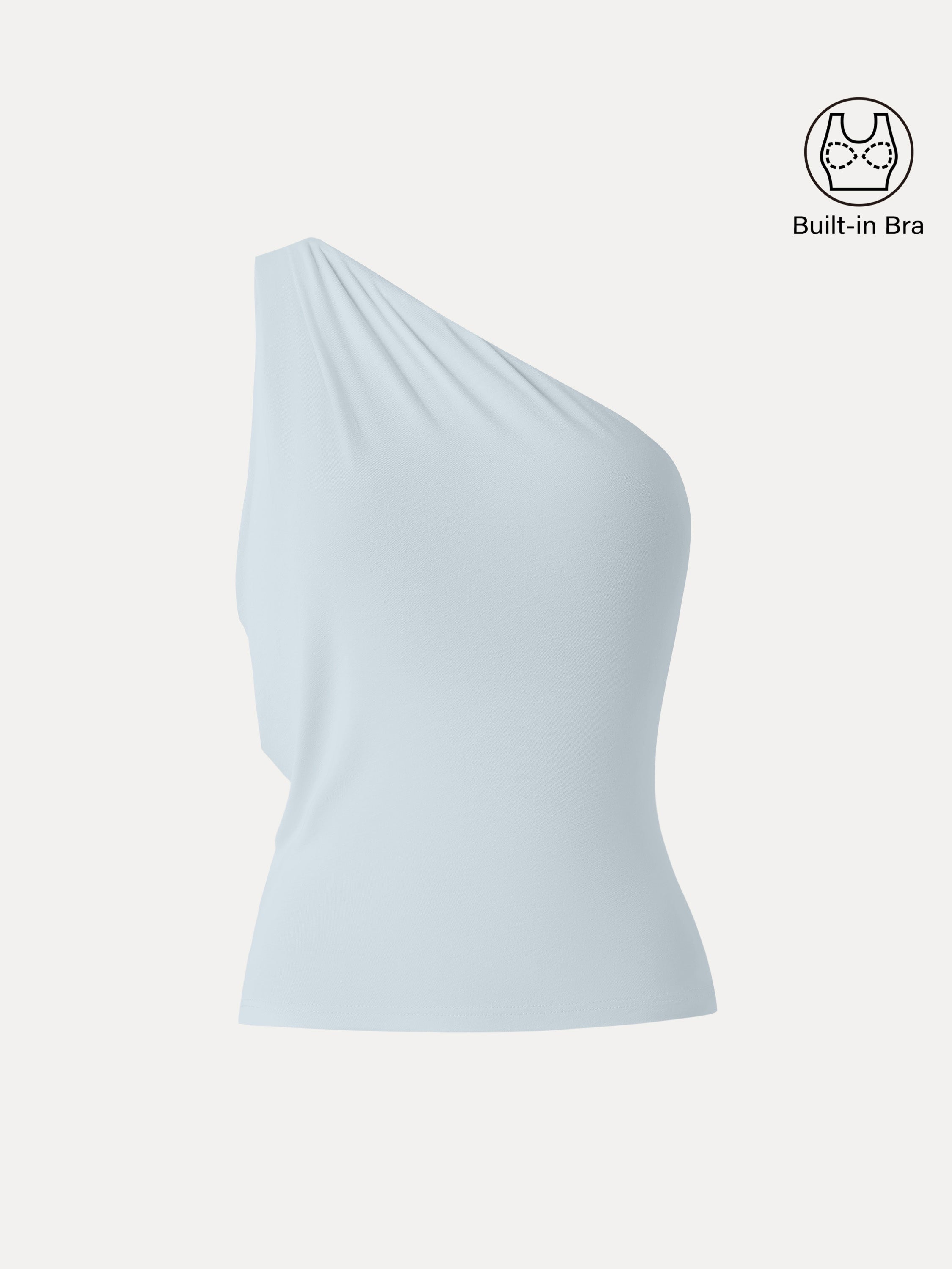 One Shoulder Cropped Bra Top