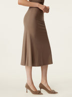 Breezy Pull-on Mermaid Midi Skirt