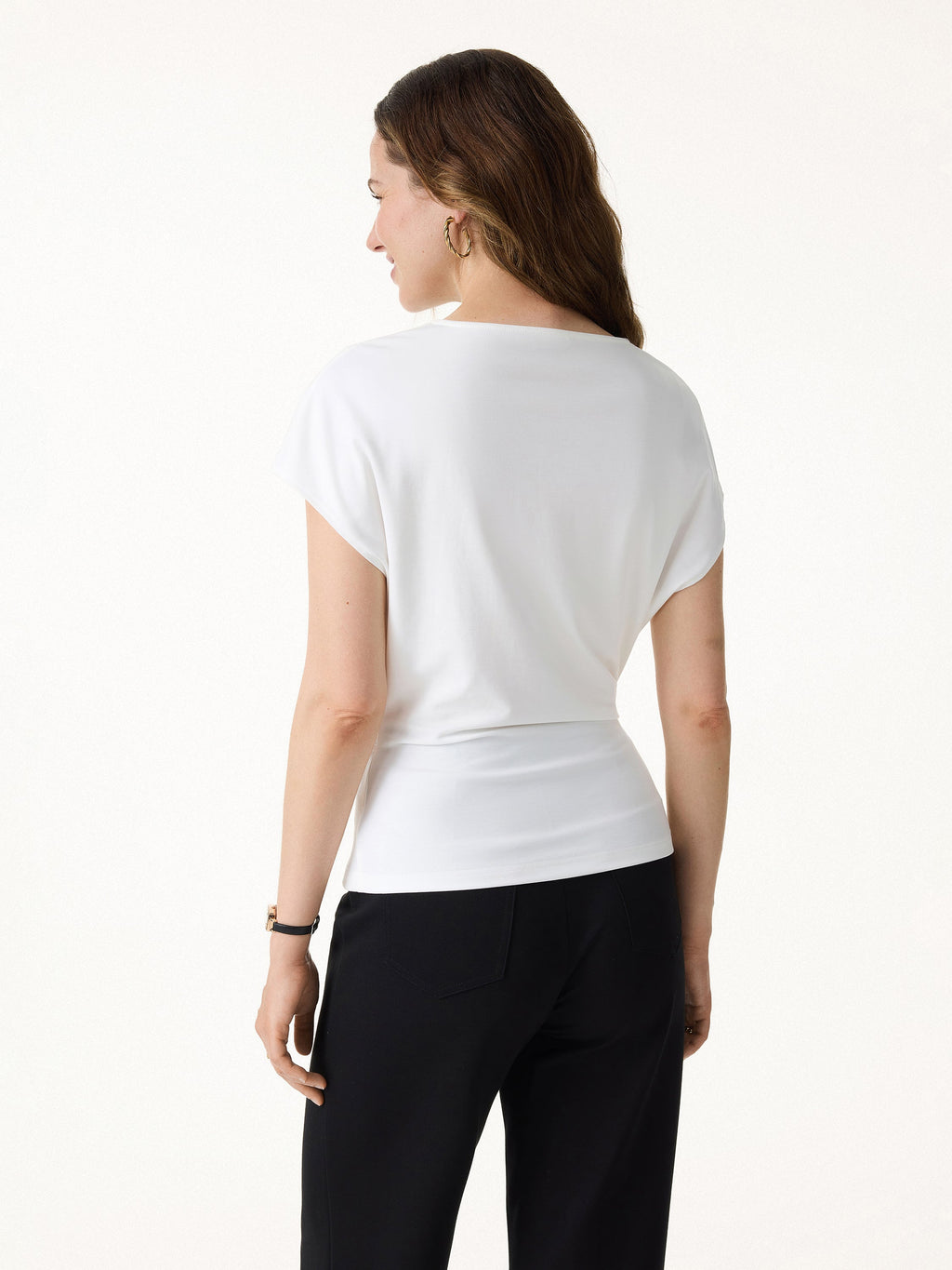2Pcs Set Round Neck Tucked Top & Wide Leg The Success Pants