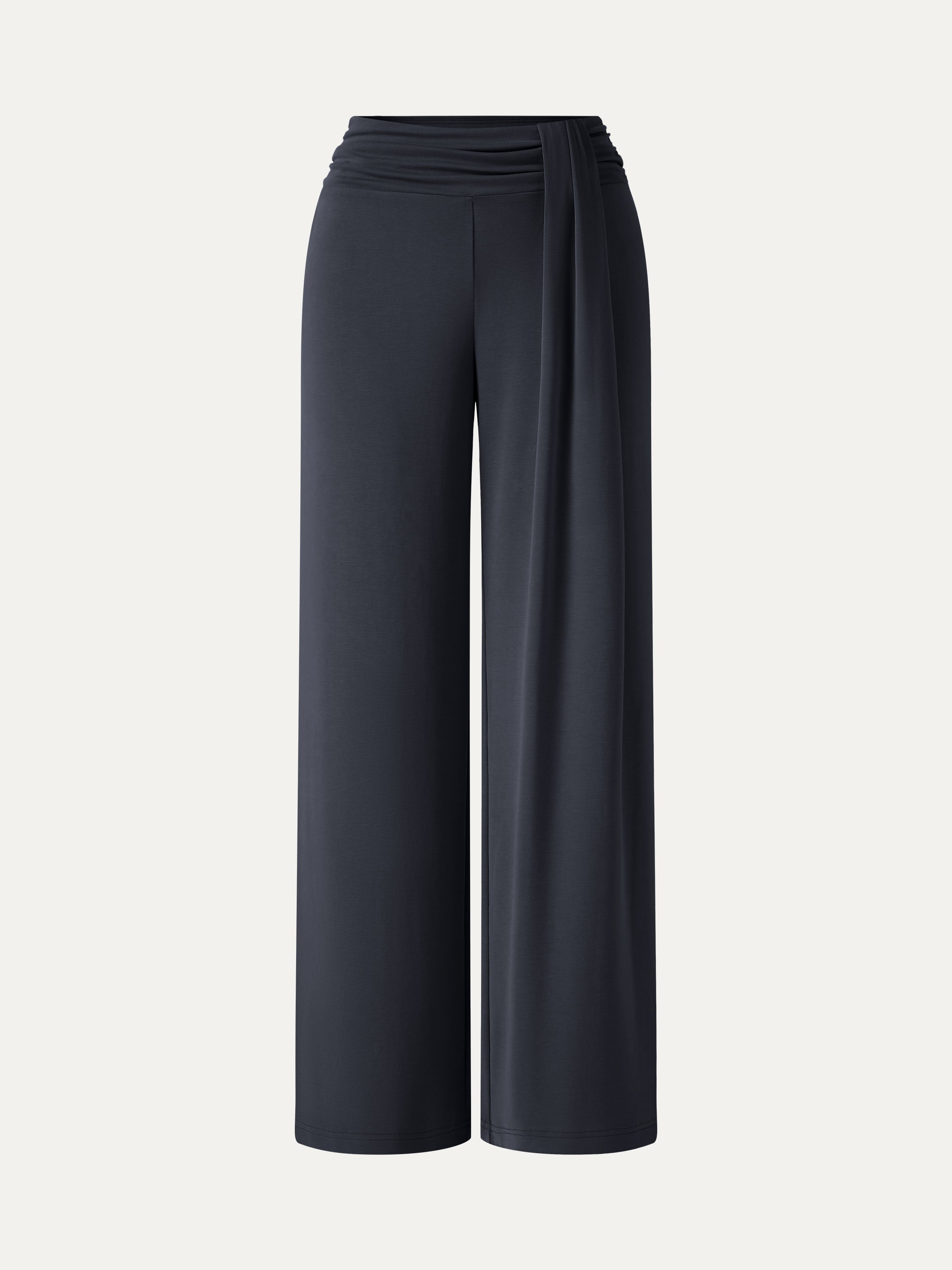 Mid-Rise Relaxed Wide-Leg Lounge Pants