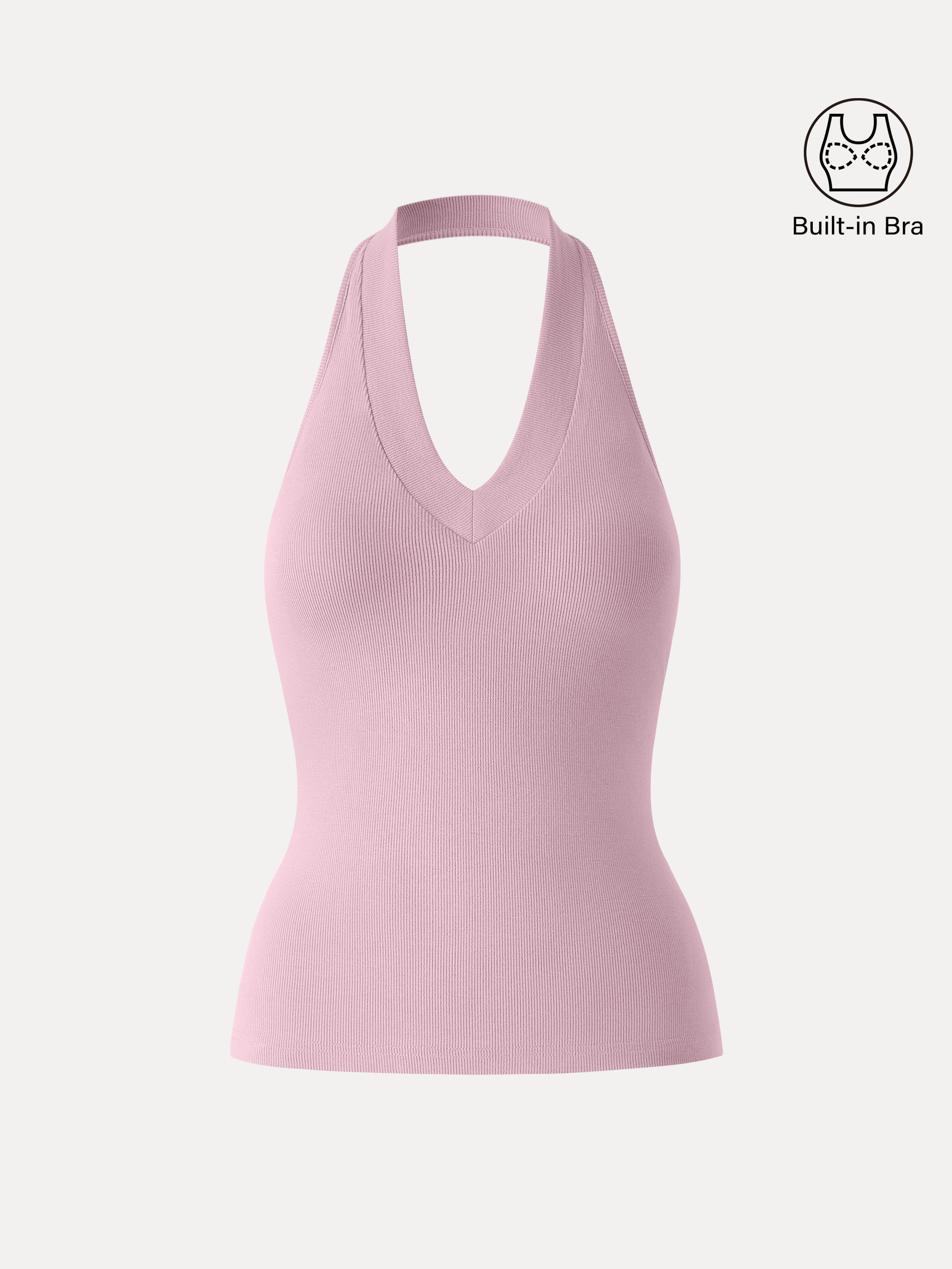 Plantive Halter Neck Open Back Bra Tank