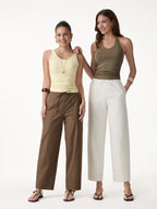 Breathable Linen-Like Summer Travel Pants