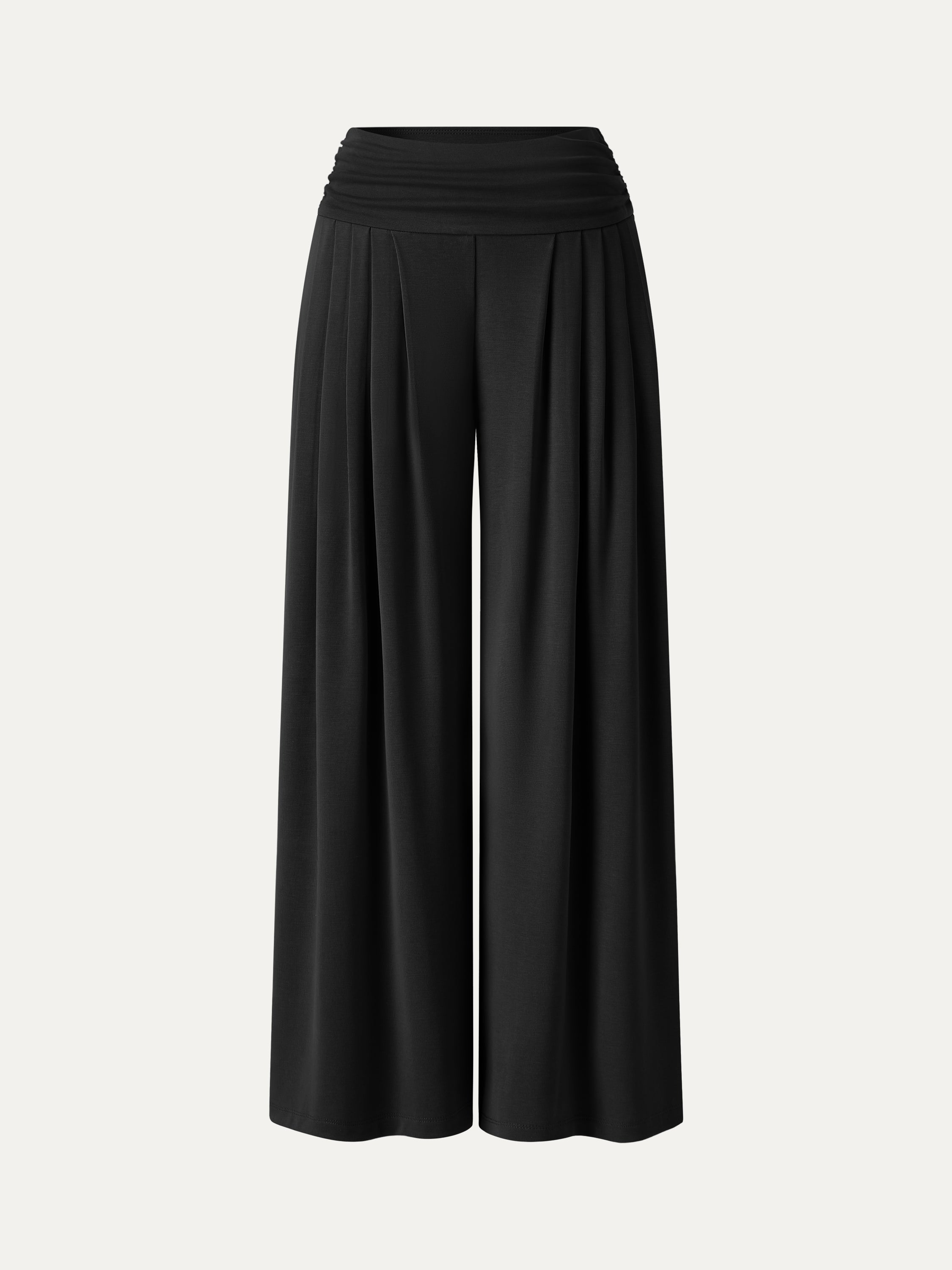Sandwashed Super Flowy Tucked Palazzo Pant with Pockets