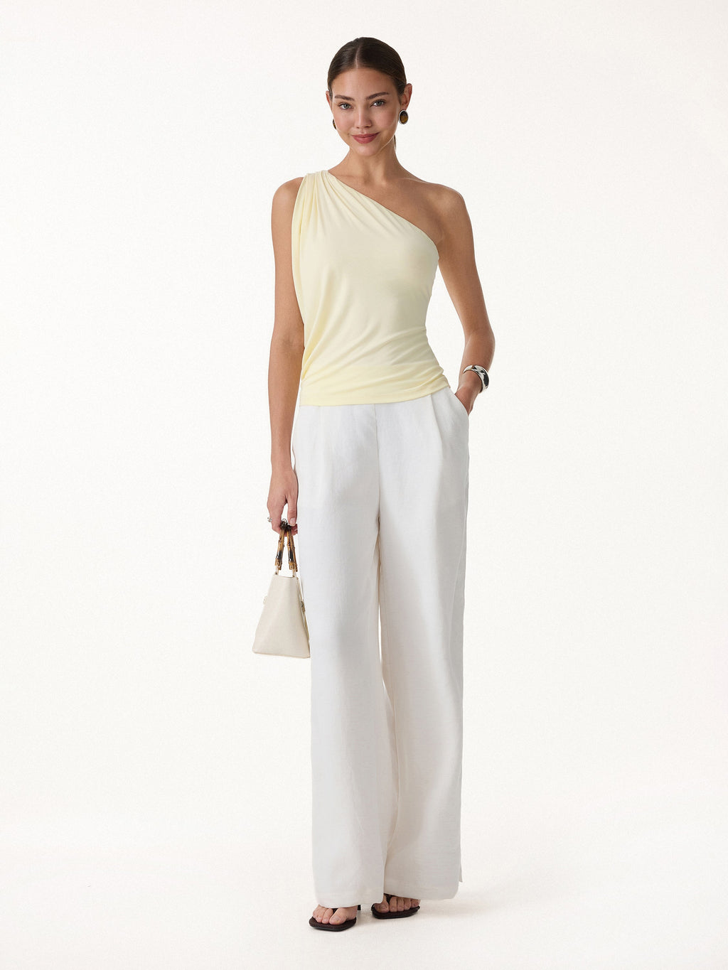 One Shoulder Cropped Bra Top