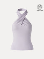 Criss Cross Halter Neck Going-Out Bra Top