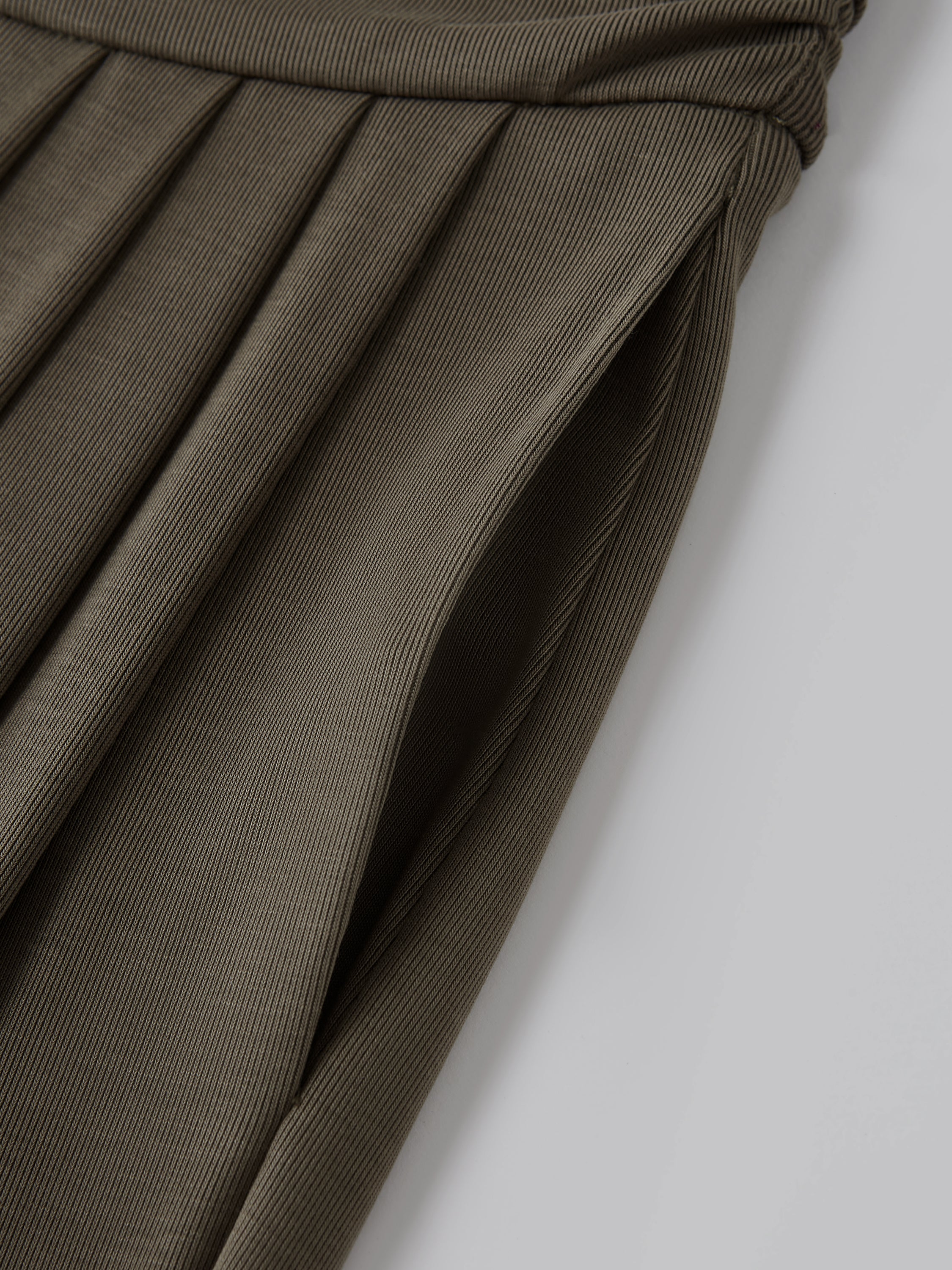 Sandwashed Super Flowy Tucked Palazzo Pant with Pockets
