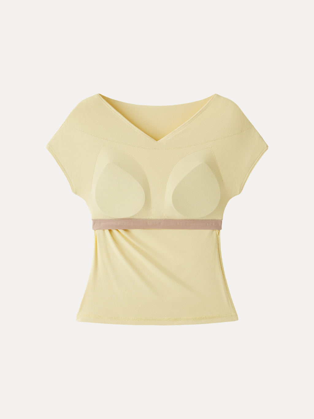SkinKiss Surplice V-Neck Ruching Bra Top