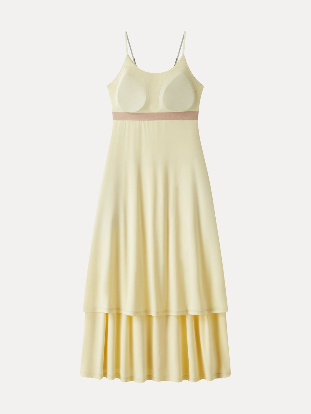 Vacay Gathered U-Neck Spaghetti Midi Bra Dress with Pockets