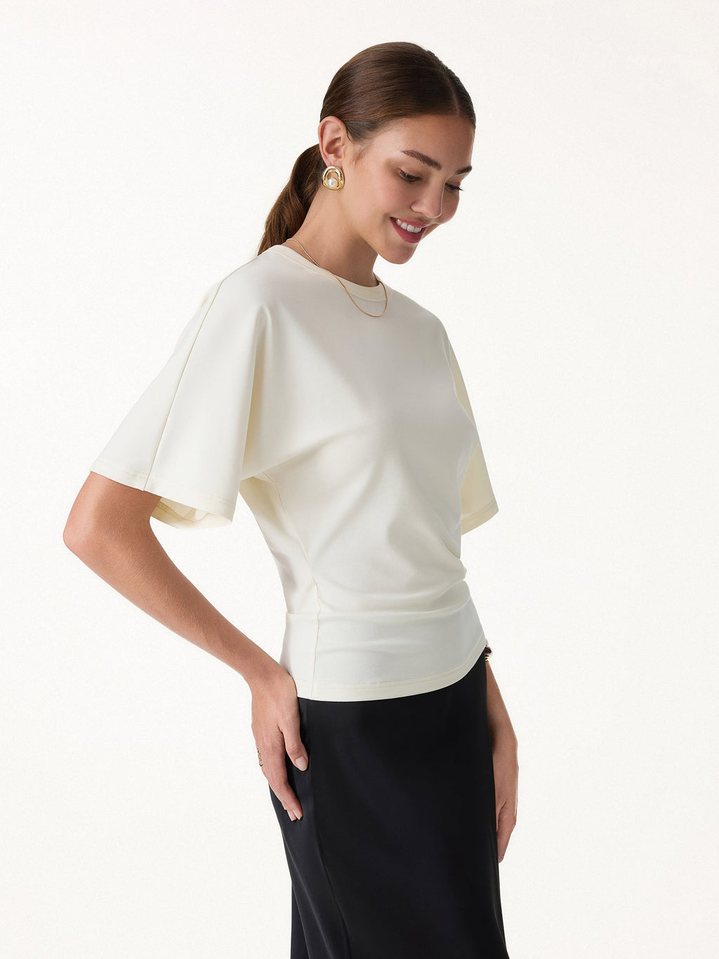 Elevated Cotton-Blend Essential Tee